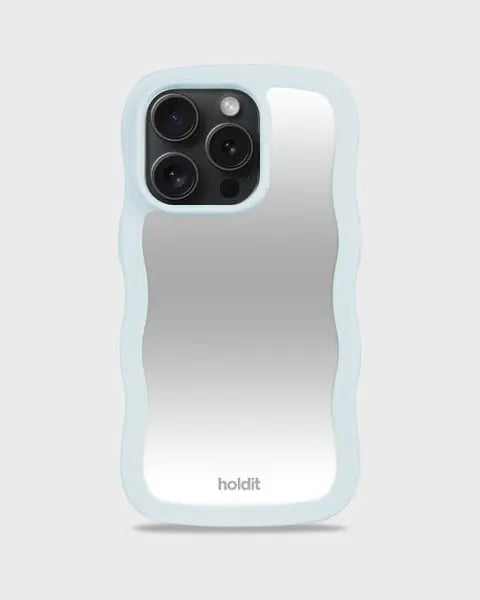 Holdit Telefonskal Wavy iPhone 15 Pro Max - Turkos/Spegel - Travels And Bags