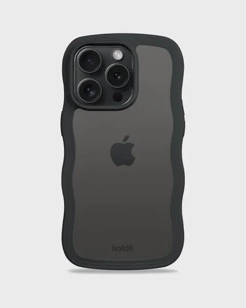 Holdit Telefonskal Wavy iPhone 15 Pro Max - Svart/Transparent - Travels And Bags