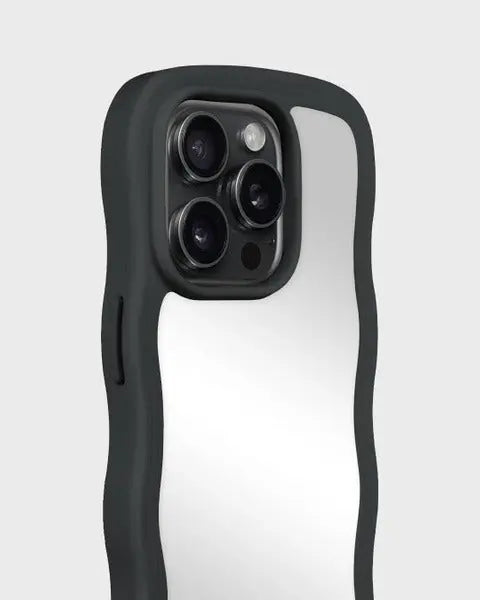 Holdit Telefonskal Wavy iPhone 15 Pro Max - Svart/Spegel - Travels And Bags