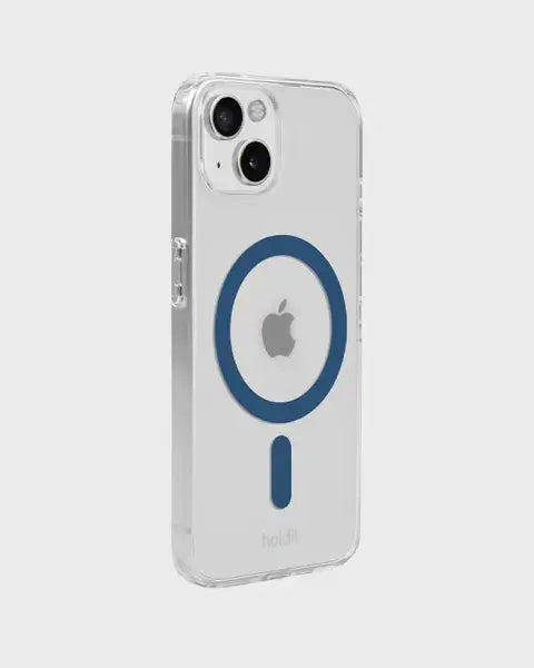 Holdit Telefonskal MagSafe iPhone 15/14/13 - Transparent/Blå - Travels And Bags