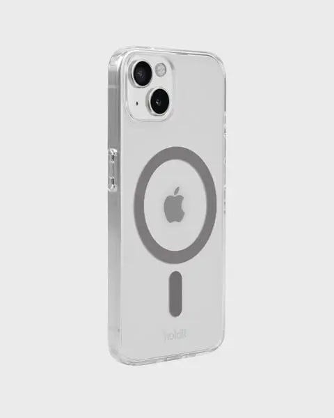 Holdit Telefonskal MagSafe iPhone 15/14/13 - Transparent/Grå - Travels And Bags