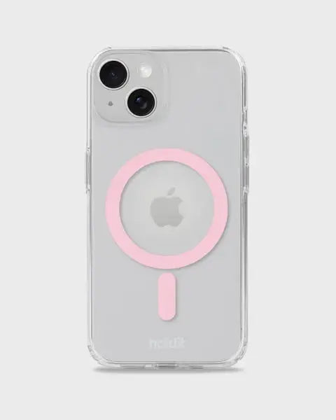 Holdit Telefonskal MagSafe iPhone 15/14/13 - Transparent/Rosa - Travels And Bags