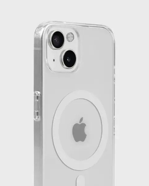 Holdit Telefonskal MagSafe iPhone 15/14/13 - Transparent/Vit - Travels And Bags