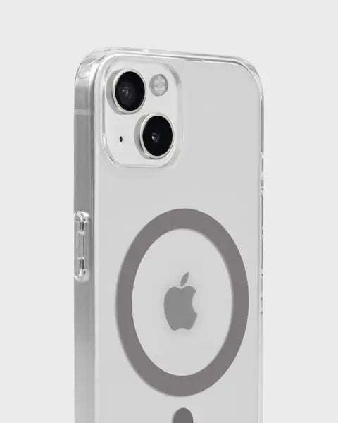 Holdit Telefonskal MagSafe iPhone 15/14/13 - Transparent/Grå - Travels And Bags