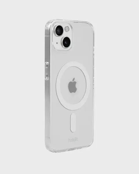 Holdit Telefonskal MagSafe iPhone 15/14/13 - Transparent/Vit - Travels And Bags