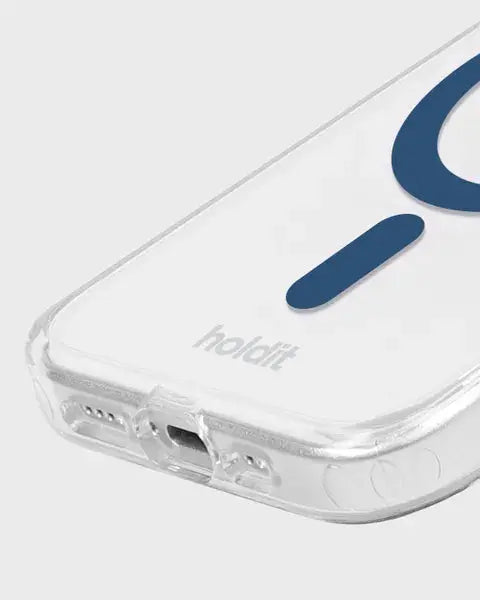 Holdit Telefonskal MagSafe iPhone 15/14/13 - Transparent/Blå - Travels And Bags