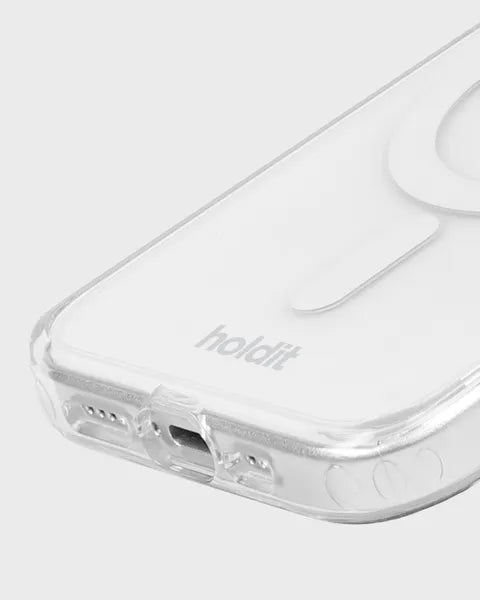 Holdit Telefonskal MagSafe iPhone 15 Pro - Transparent/Vit - Travels And Bags