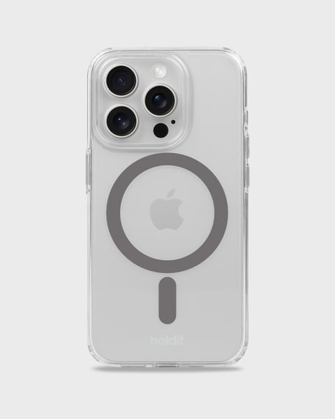 Holdit Telefonskal MagSafe iPhone 15 Pro - Transparent/Grå - Travels And Bags