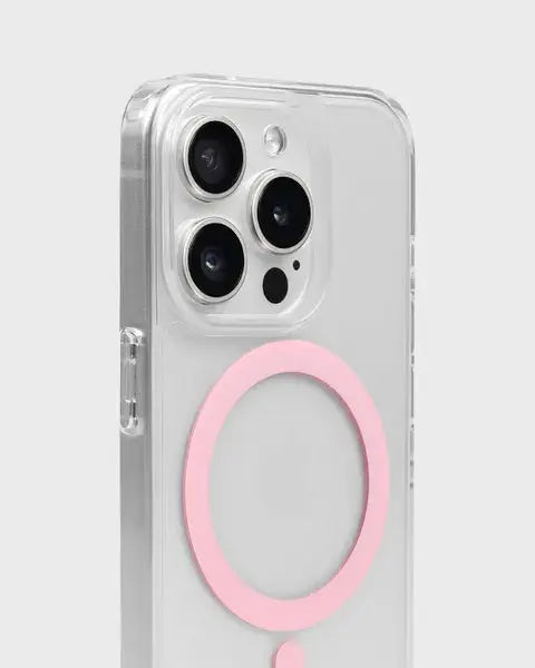 Holdit Telefonskal MagSafe iPhone 15 Pro - Transparent/Rosa - Travels And Bags