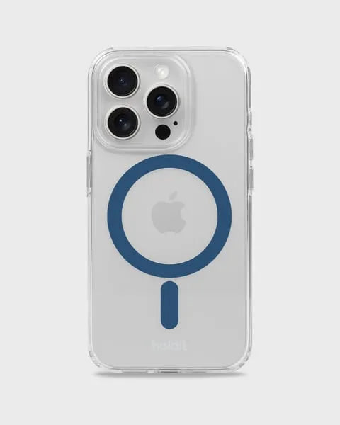Holdit Telefonskal MagSafe iPhone 15 Pro - Transparent/Blå - Travels And Bags