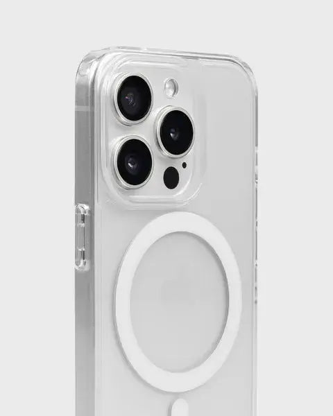 Holdit Telefonskal MagSafe iPhone 15 Pro Max - Transparent/Vit - Travels And Bags