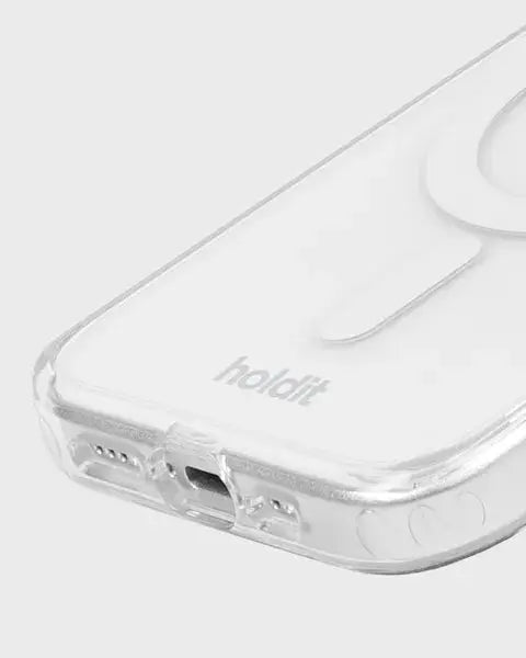 Holdit Telefonskal MagSafe iPhone 15 Pro Max - Transparent/Vit - Travels And Bags
