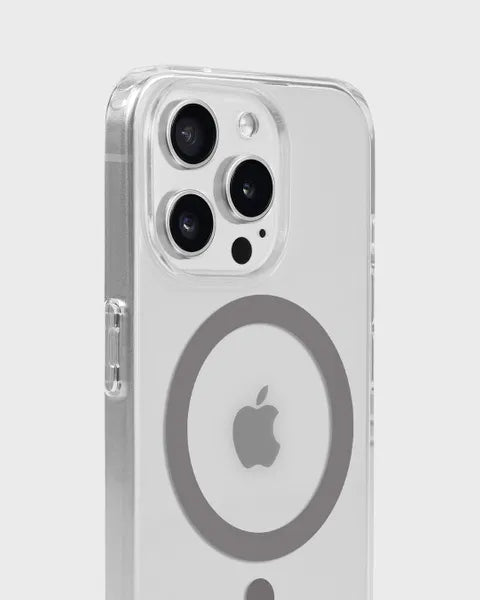 Holdit Telefonskal MagSafe iPhone 15 Pro Max - Transparent/Grå - Travels And Bags