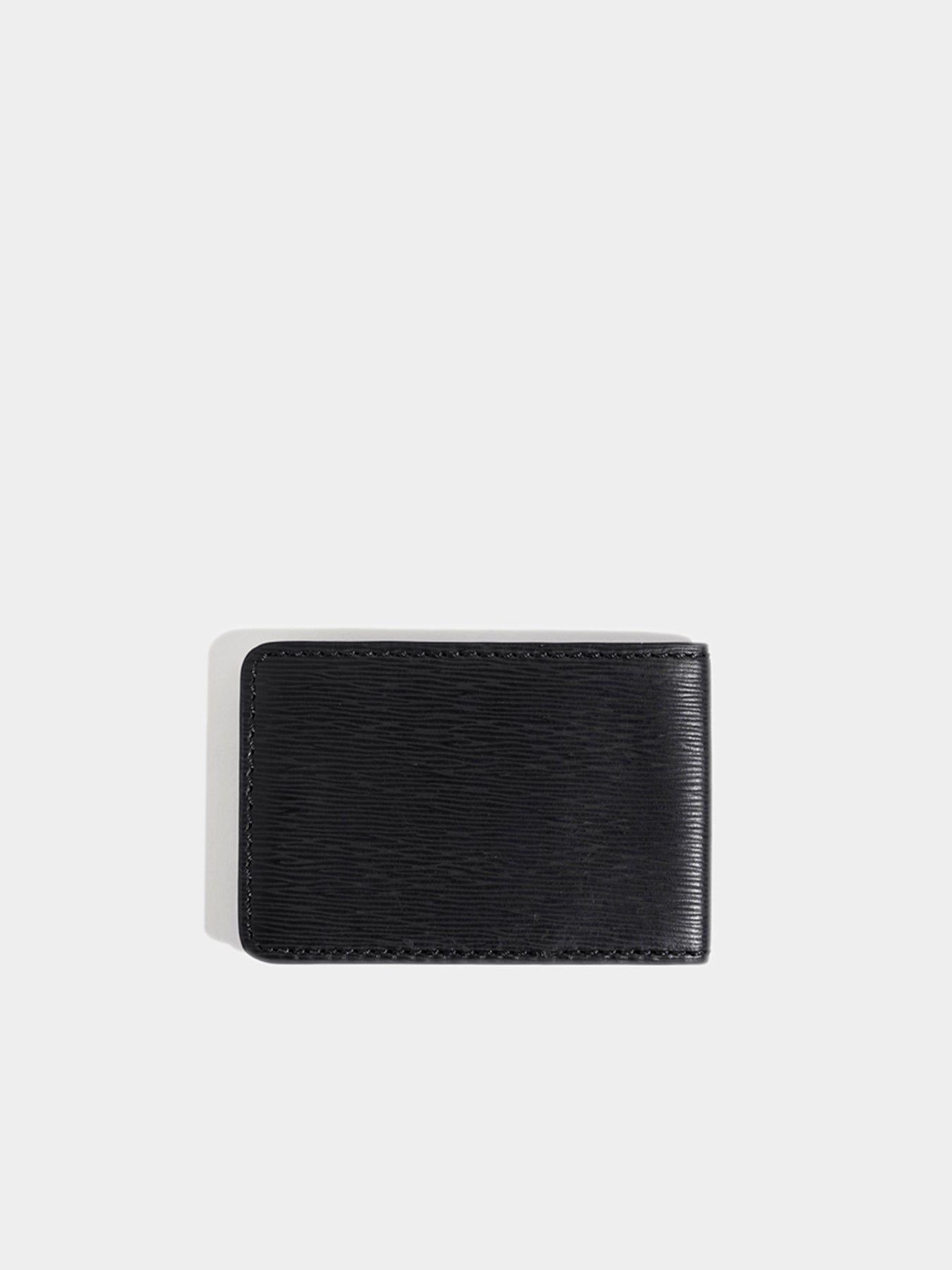 Credit Card Holder AirTag ready Black Leather Schwarzes Leder