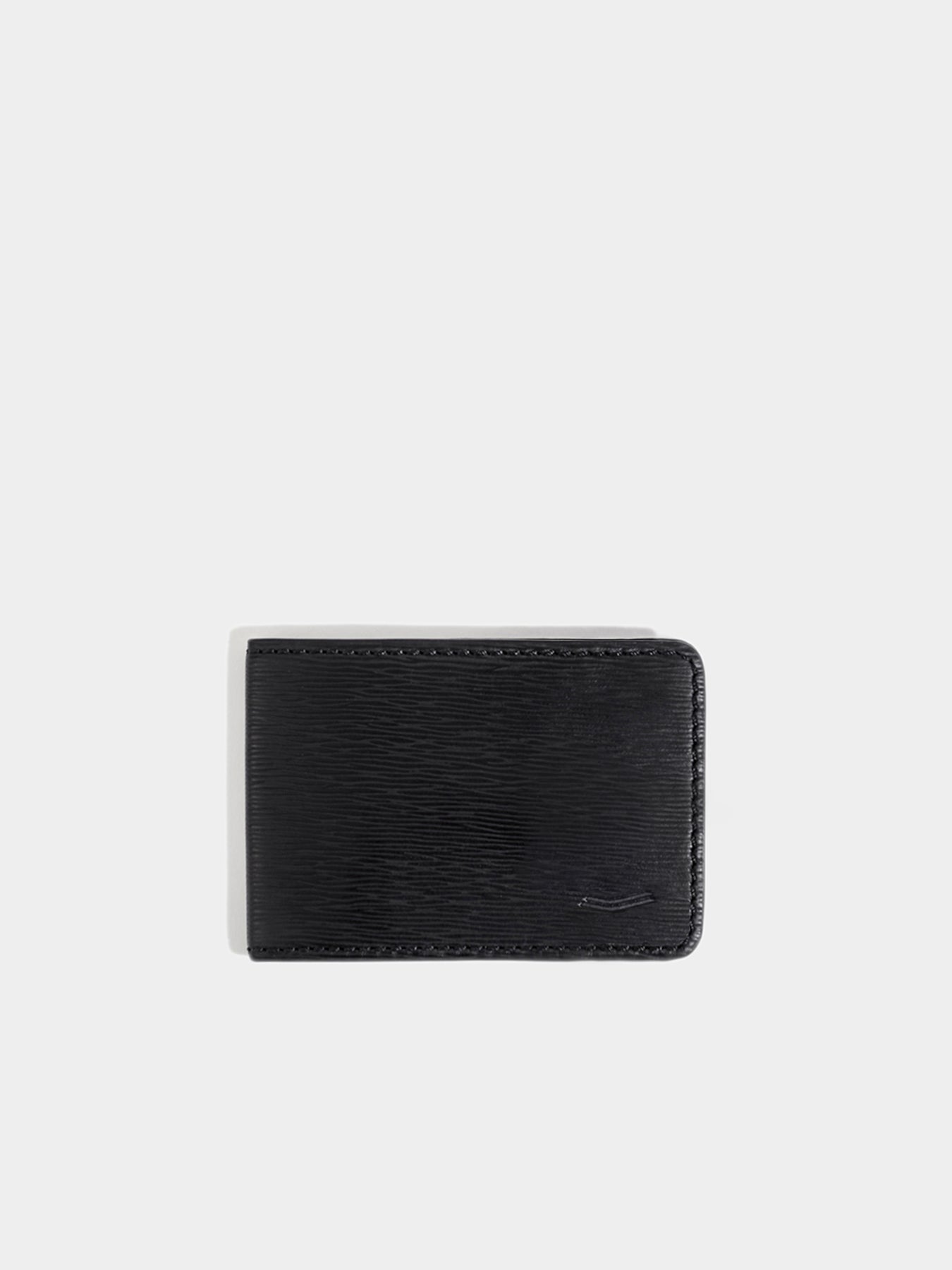 Credit Card Holder AirTag ready Black Leather Schwarzes Leder