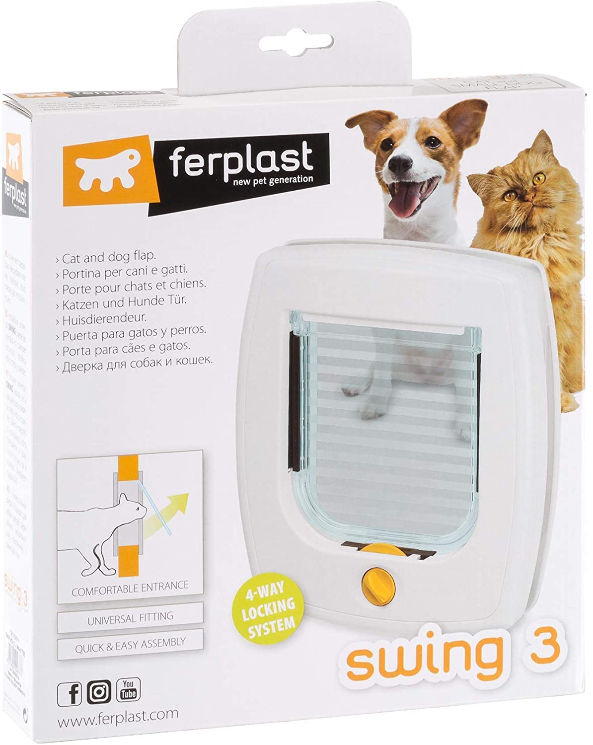 Ferplast Kattlucka Swing 3 Basic Vit