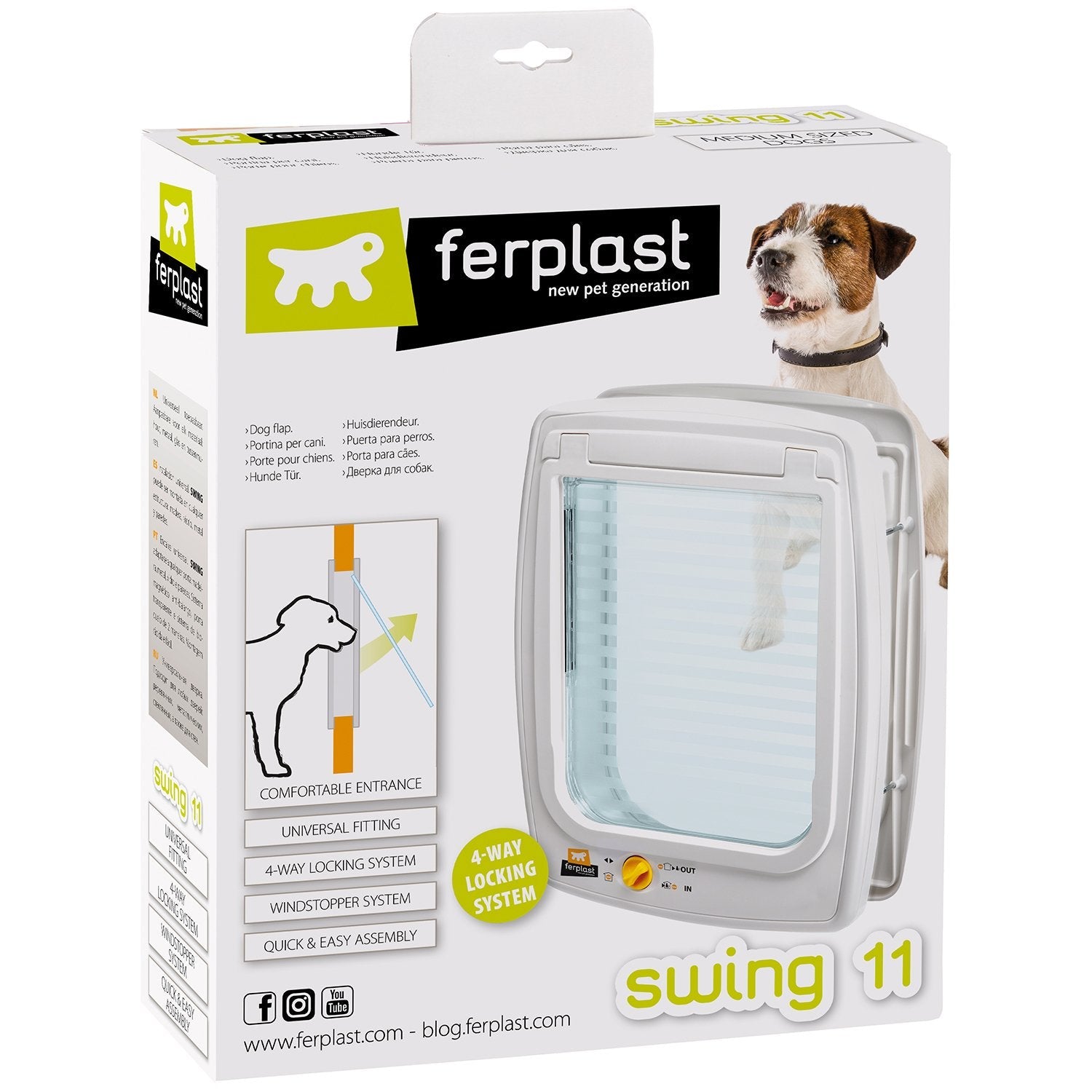 Ferplast Kattlucka Swing 11 Tunnel Vit