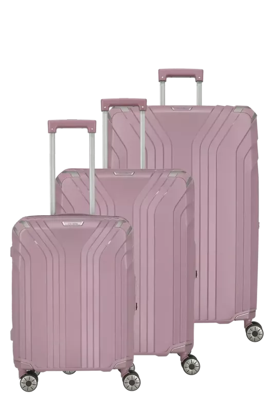 Travelite Elvaa Resväska 3-pack - Rosa - Travels And Bags