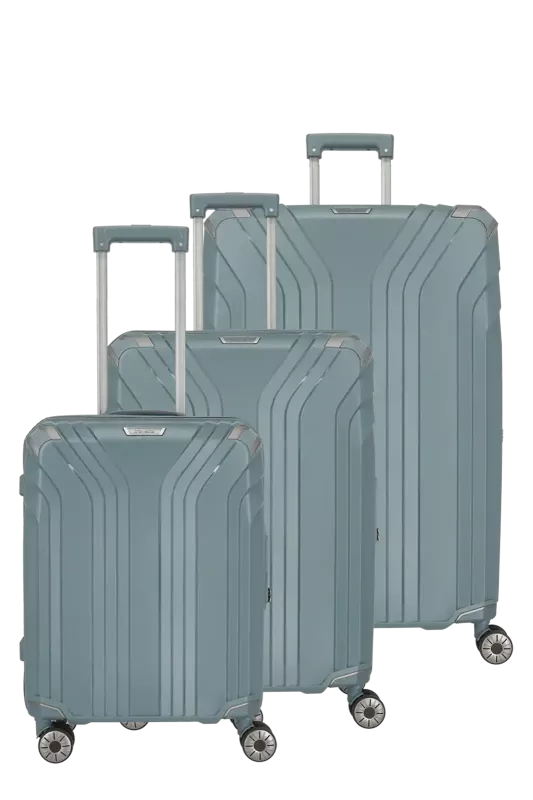 Travelite Elvaa Resväska 3-pack - Blå/grå - Travels And Bags