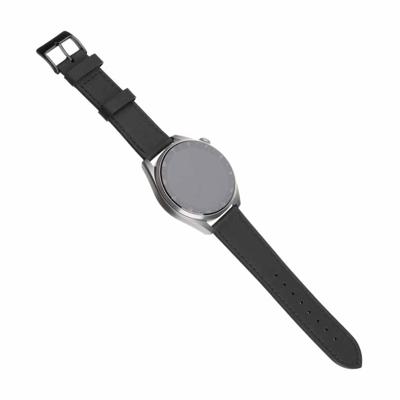 FIXED Äkta läderrem för Smartwatch Universal 22 mm Svart - Travels And Bags