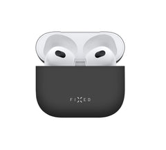 FIXED Silky Silikonfodral för Apple Airpods 3 Svart