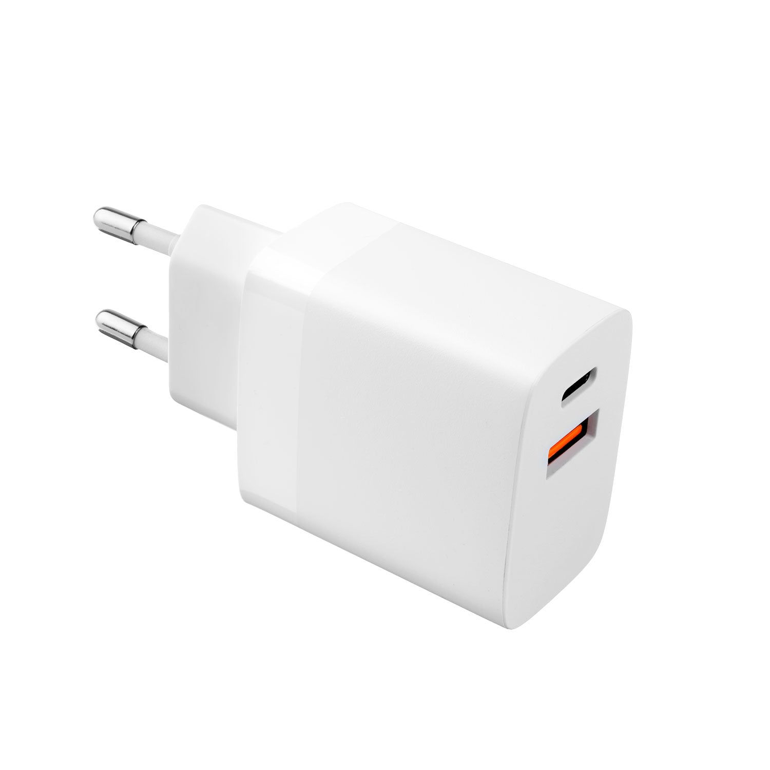 FIXED Hemladdare 2x USB-A 17W/USB-C kabel 1m Vit - Travels And Bags