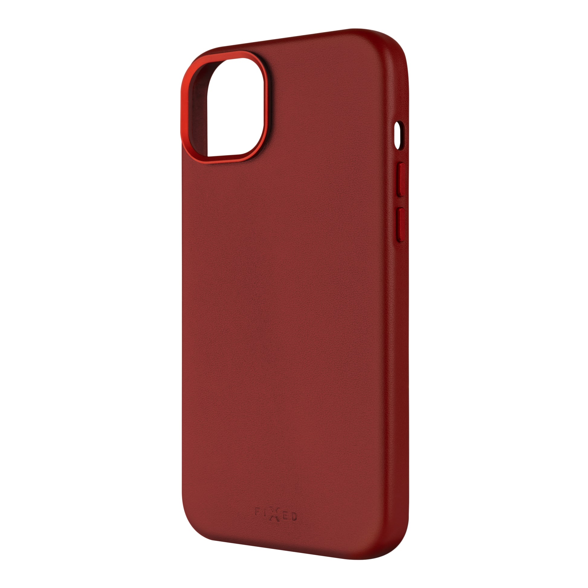 FIXED MagLeather Telefonskal iPhone 15 Röd - Travels And Bags