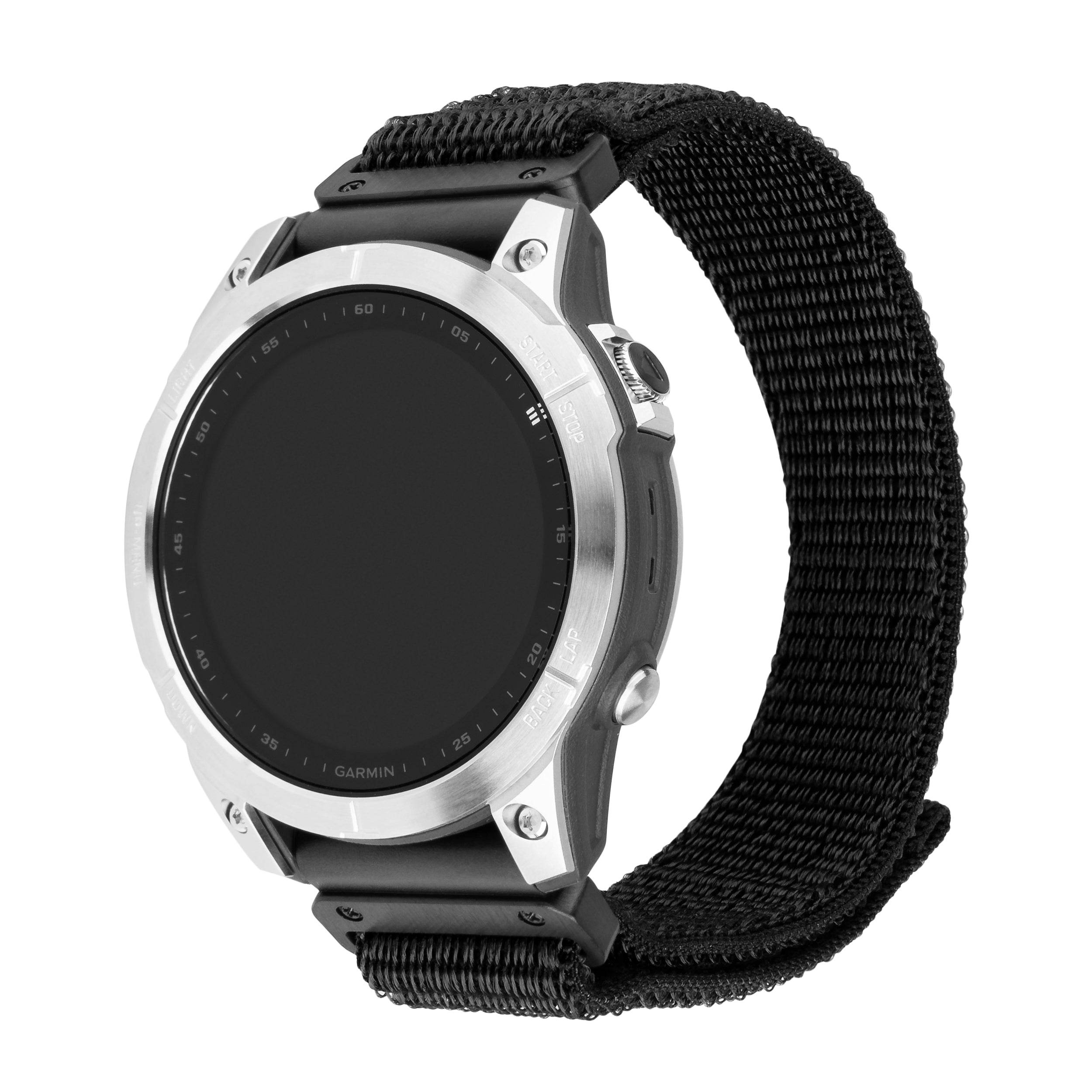 FIXED Nylonrem för Garmin QuickFit 26mm Svart - Travels And Bags