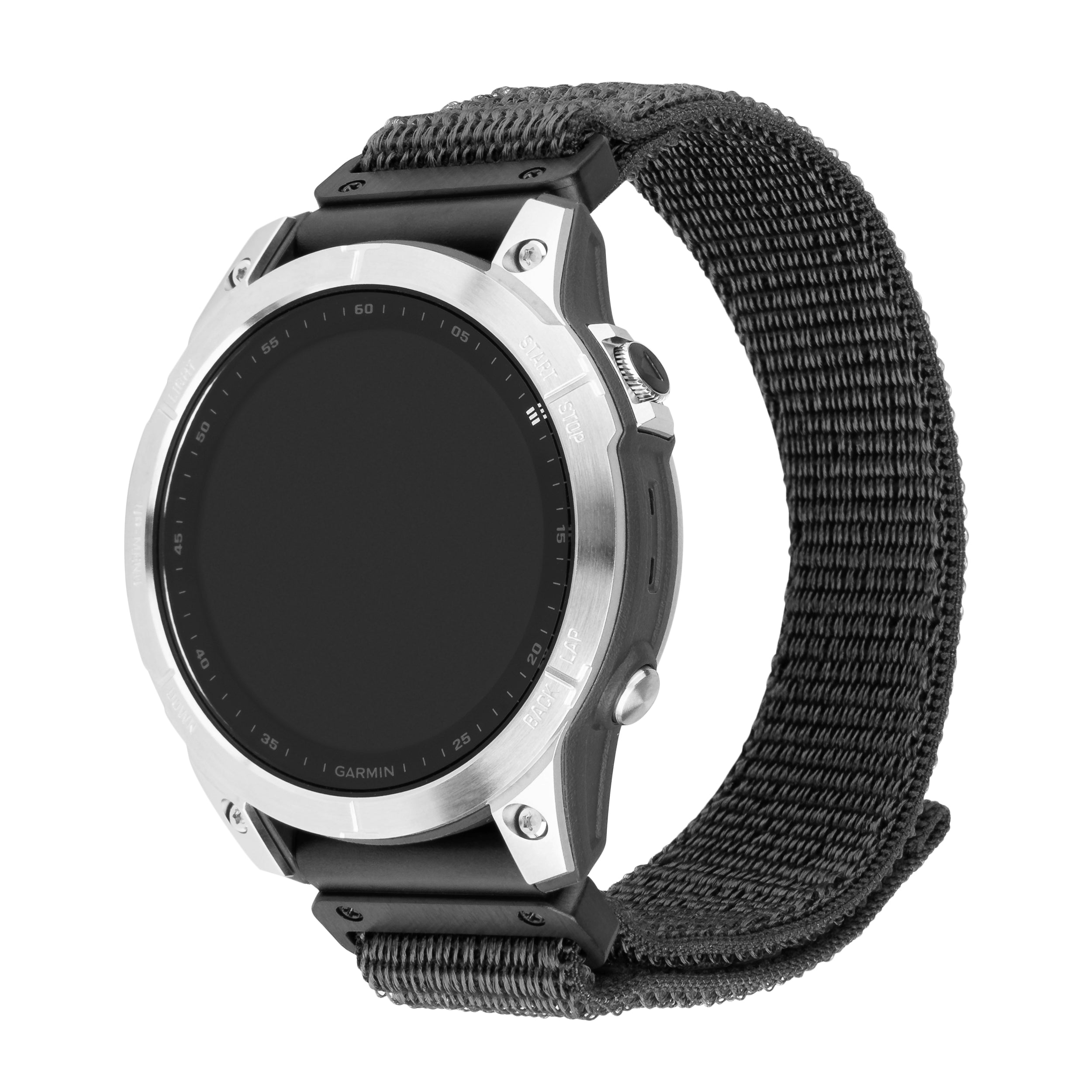 FIXED Nylonrem för Garmin QuickFit 26mm Mörkgrå - Travels And Bags