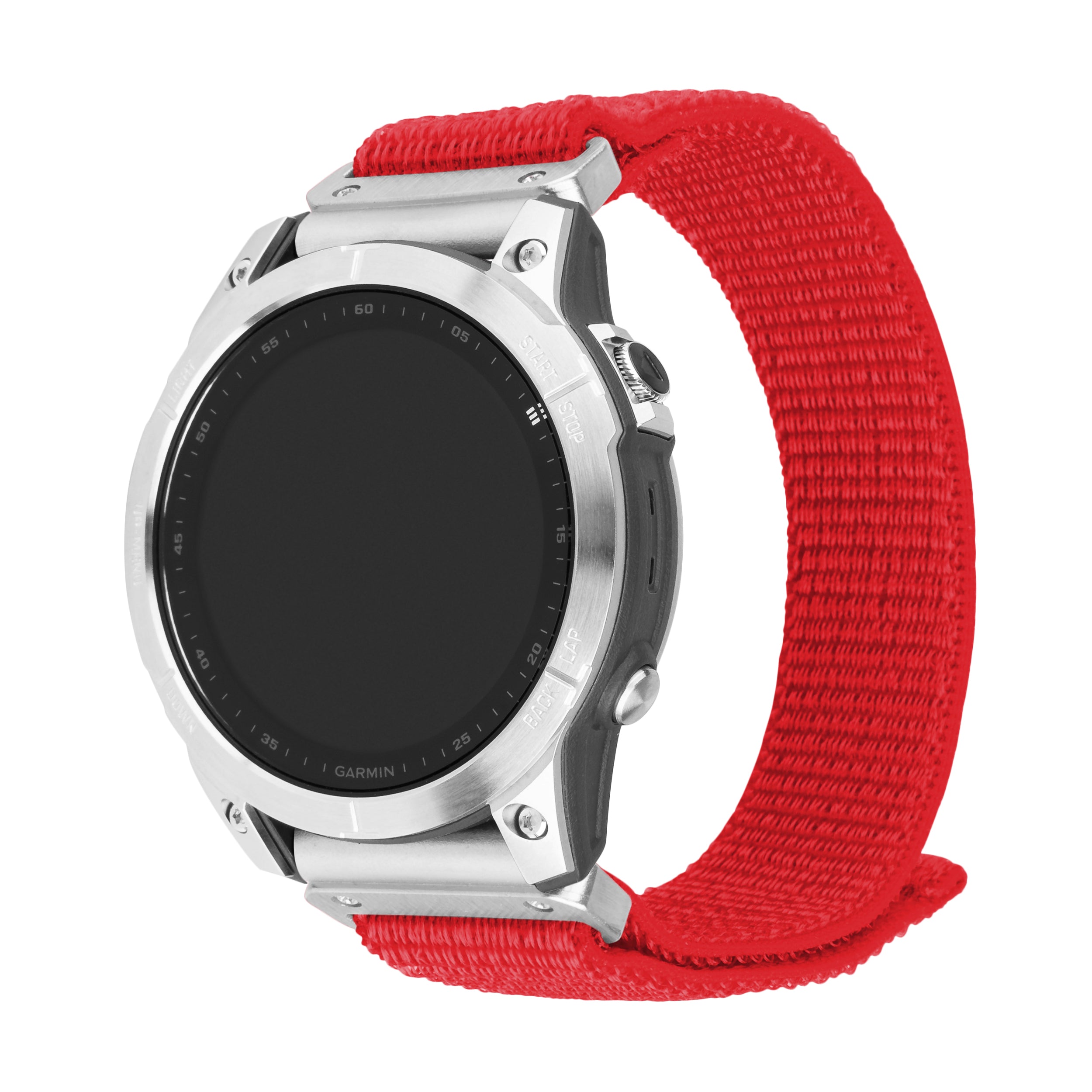 FIXED Nylonrem för Garmin QuickFit 22 mm Röd - Travels And Bags