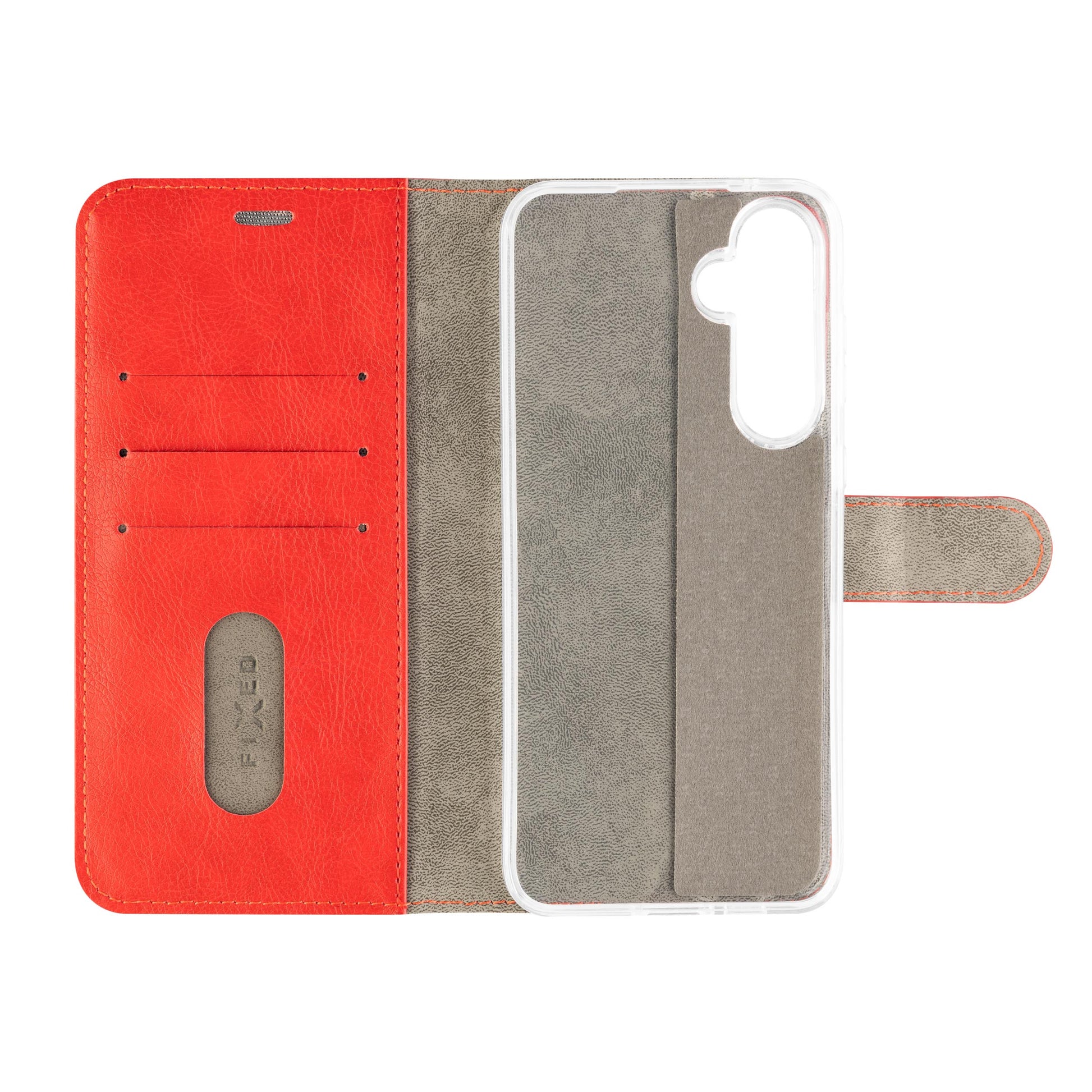 FIXED OPUS BOOK Plånboksfodral Samsung Galaxy A55 5G Röd - Travels And Bags