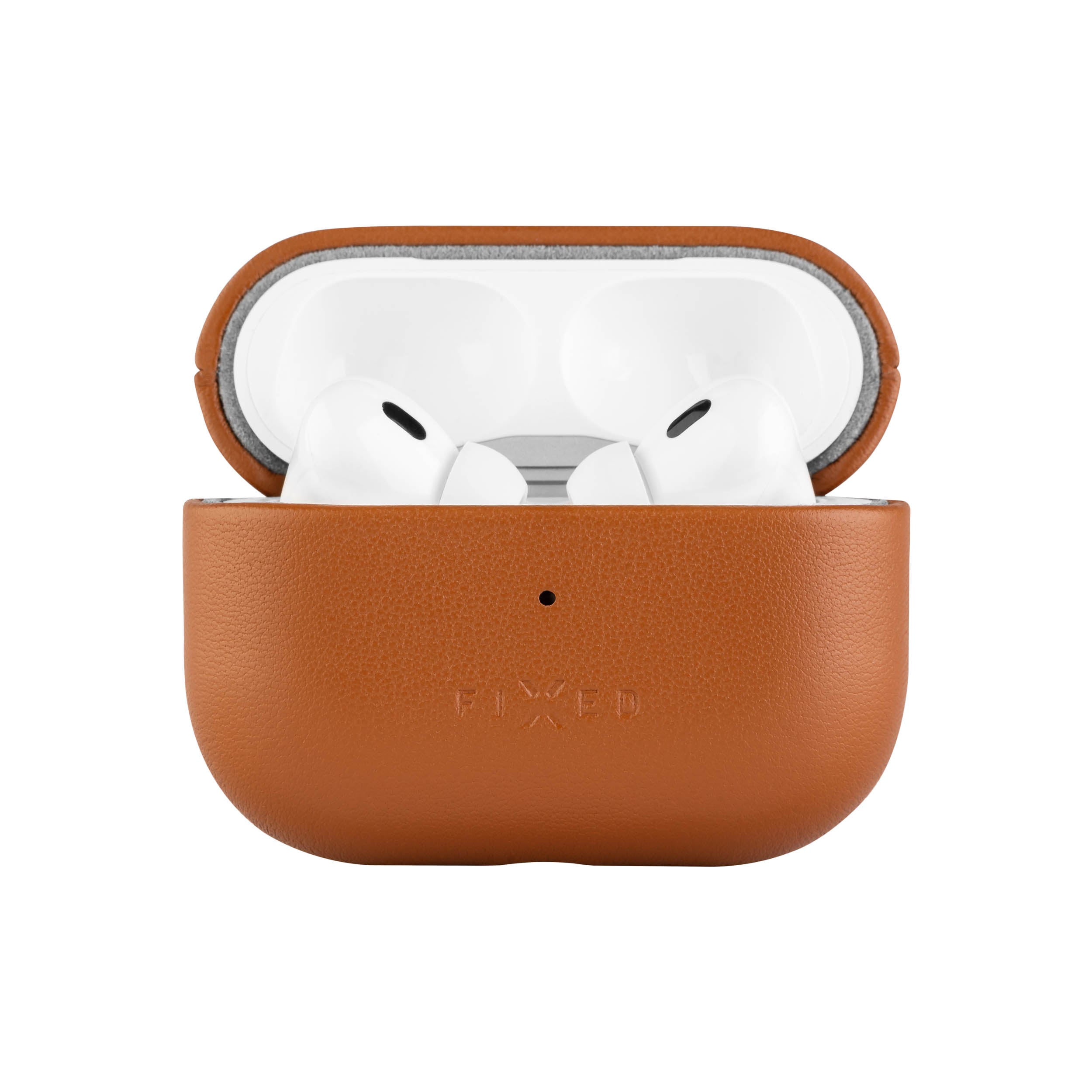 FIXED Äkta läderfodral för Airpods Pro 2 Brun