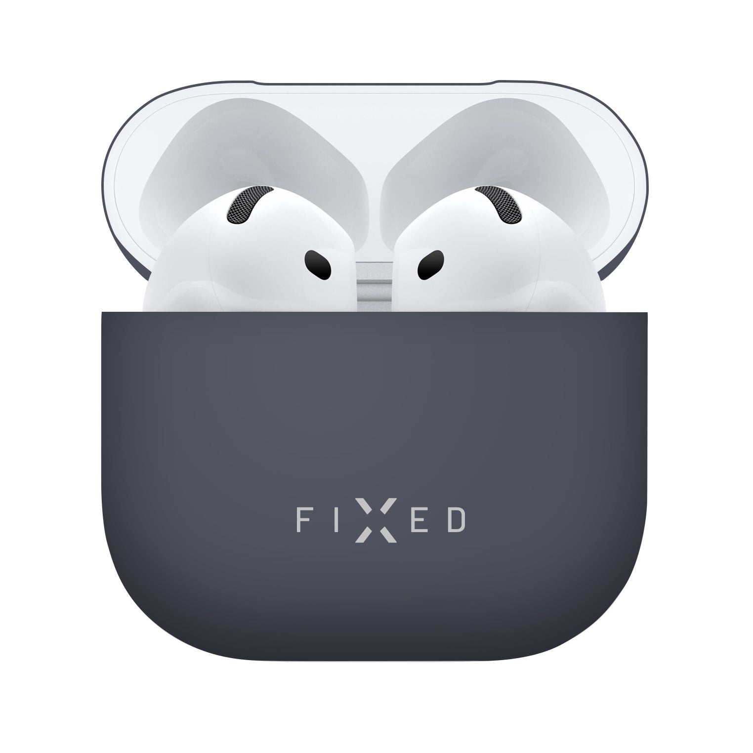FIXED Silky Silikonfodral för Apple AirPods 4/4 ANC Blå