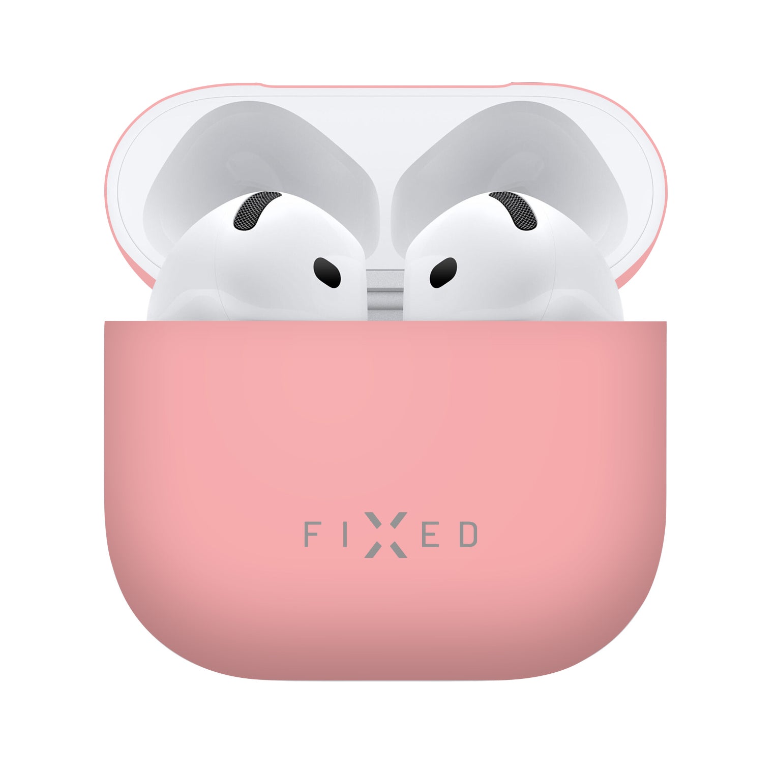 FIXED Silky Silikonfodral för Apple AirPods 4/4 ANC Rosa