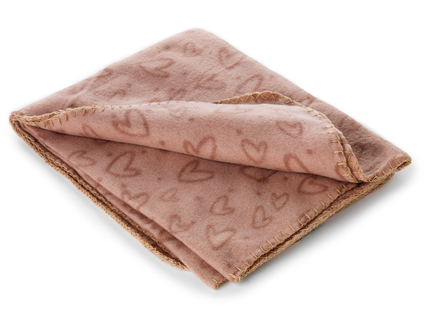 Dogman Fleecefilt Heart Rosa 100x70cm 70cm