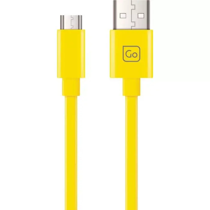 Go Travel Micro USB Connector Kabel 2M - Gul - Travels And Bags