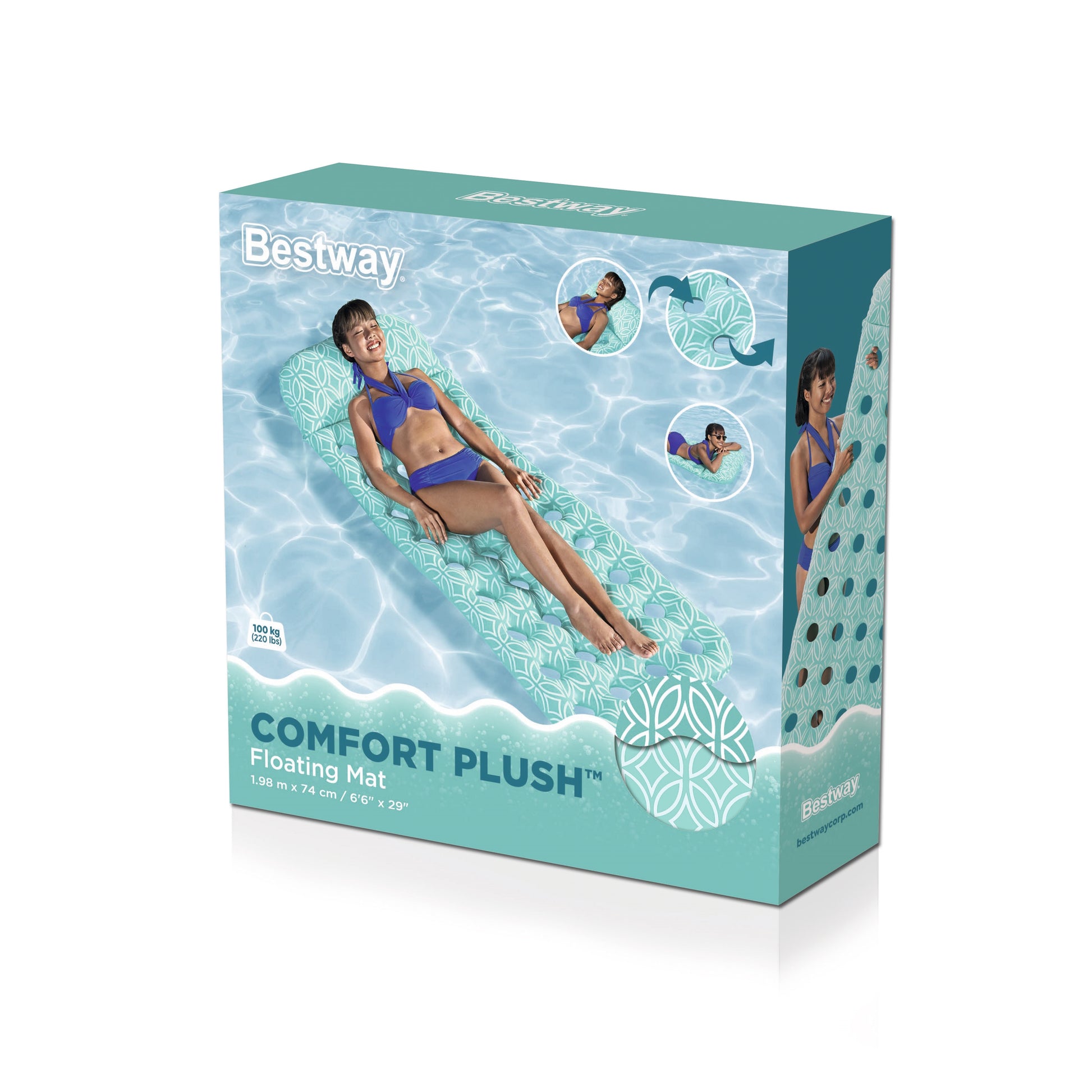 Bestway - Luftmadrass Comfort Plush 198 x 74cm - Travels And Bags