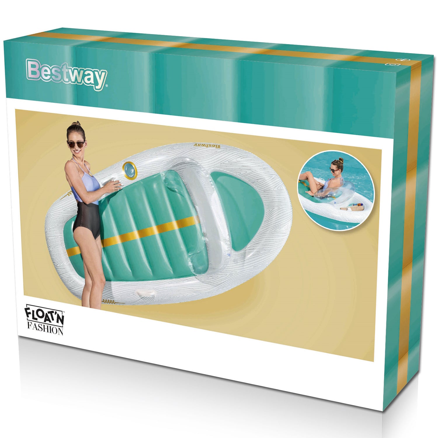Bestway Luftmadrass Vacation Yacht 216 x 117cm