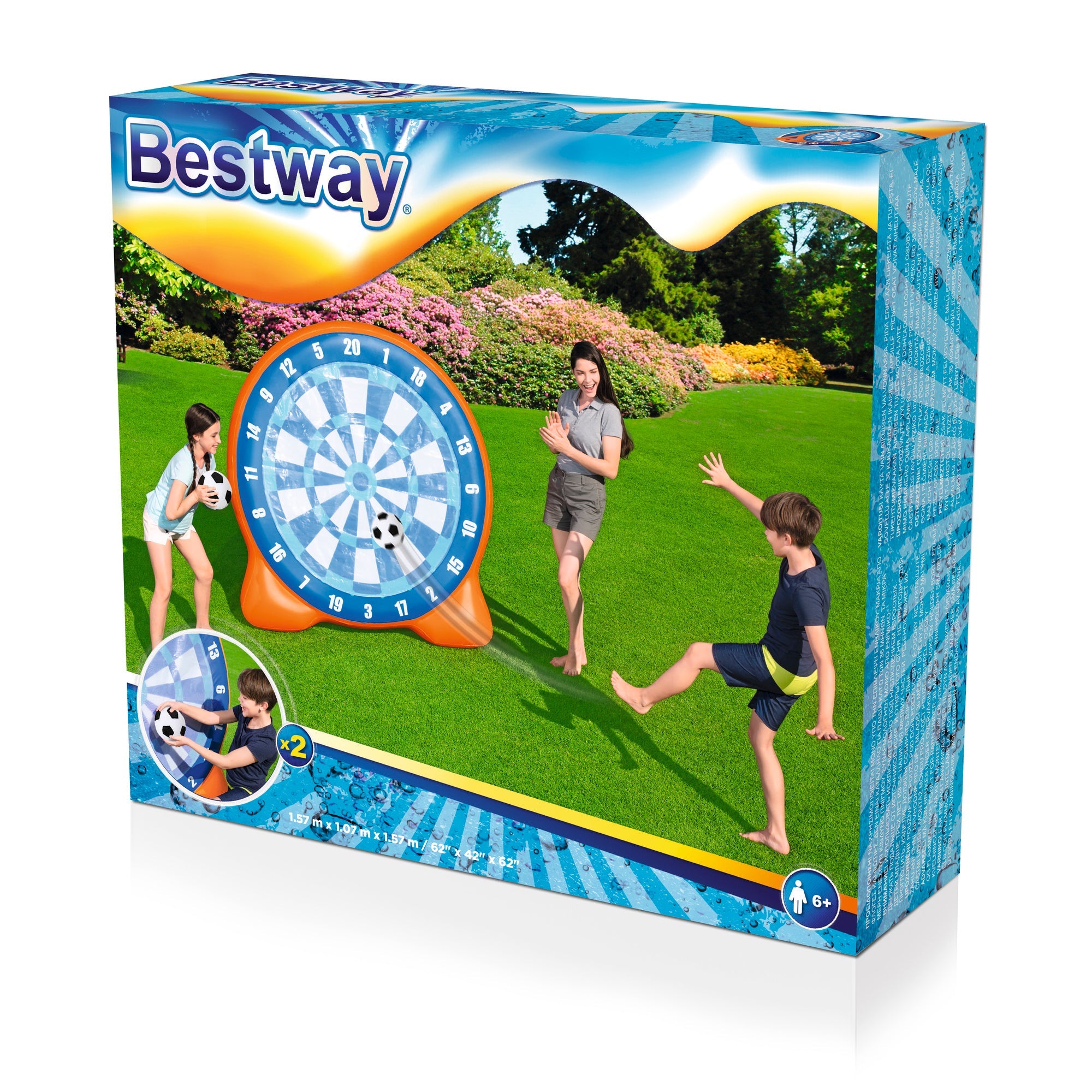 Bestway Uppblåsbar Fotbollsdart 157 x 107 x 157cm Bestway