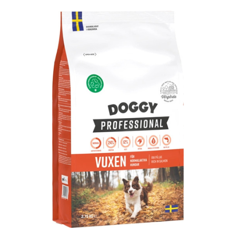 Doggy Professional Vuxen Torrfoder för hund 3,75kg