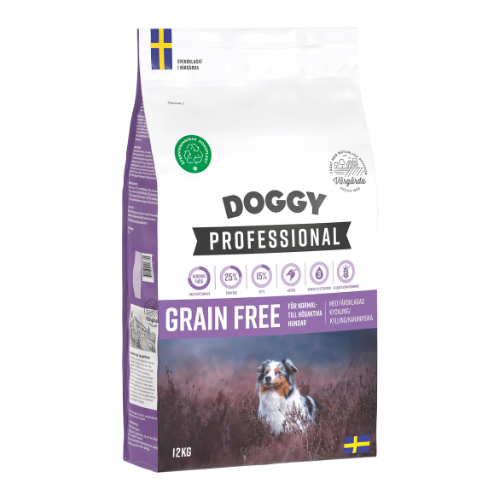 Doggy Professional Grain Free Hundfoder 12kg