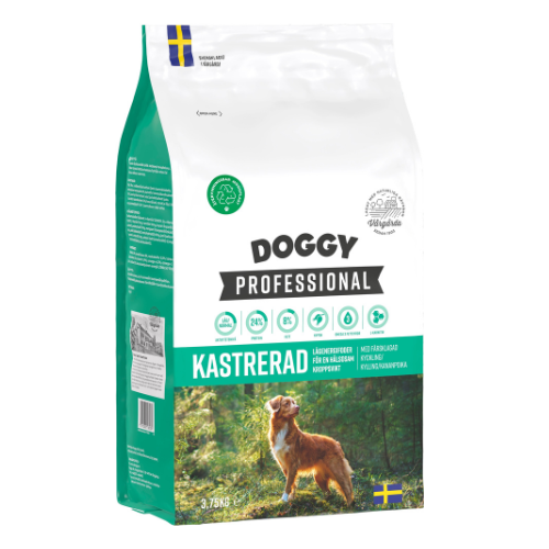 Doggy Professional Kastrerad Hundfoder 3,75kg