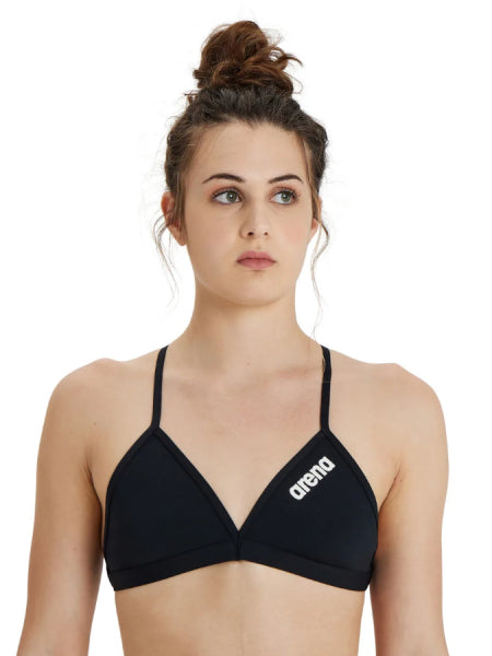 Arena Damlag Simtop Tie Rygg Solid, Svart