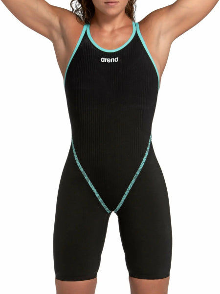 Arena Tävlingsbaddräkt Powerskin Primo Openback Black Teal