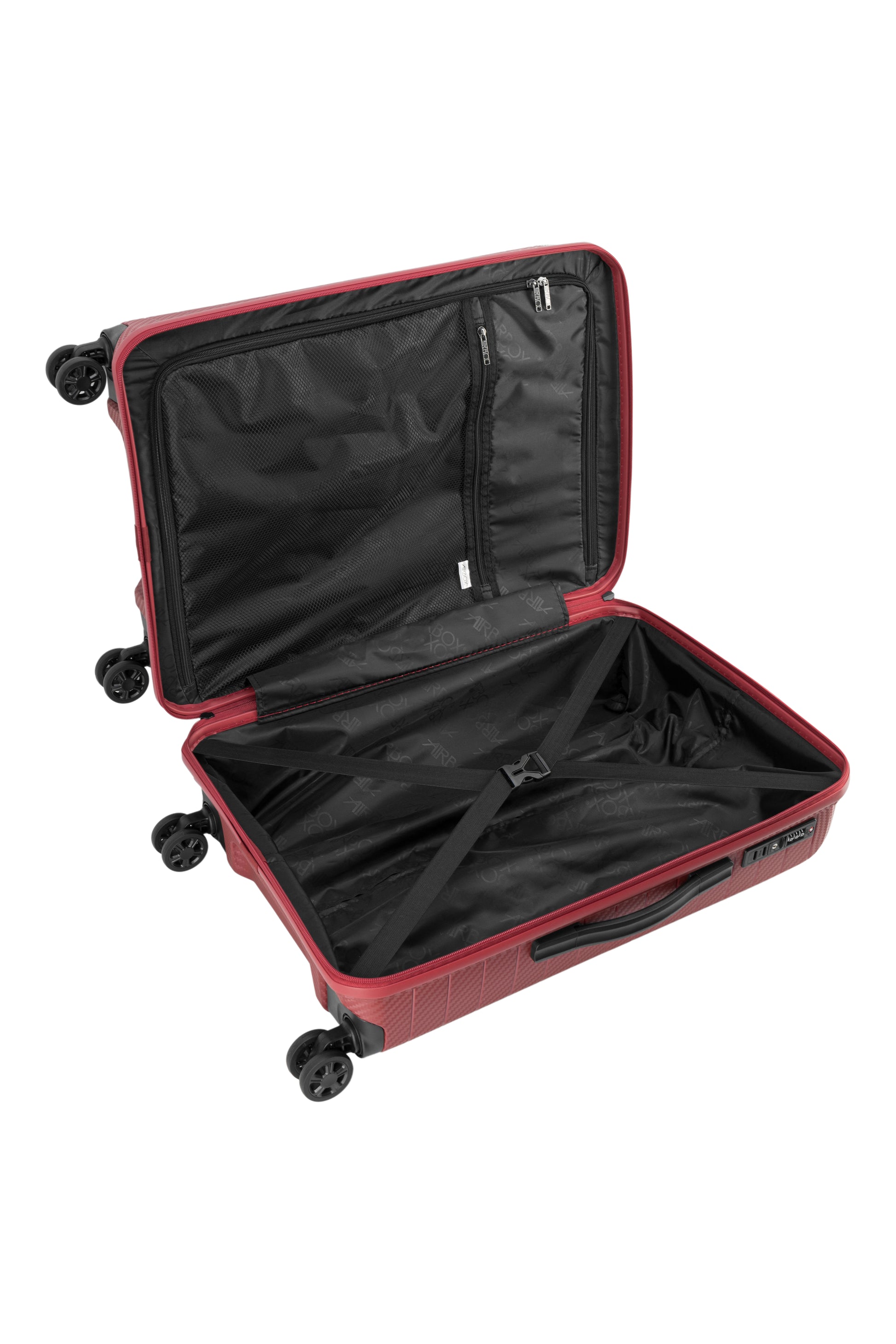 Airbox AZ18 Mellanstor Resväska 66 cm - Röd - Travels And Bags