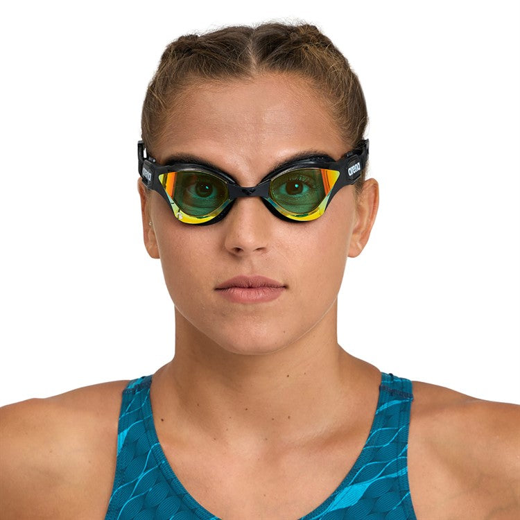 Arena Simglasögon Cobra Tri Mirror Swipe - Tri Yellow-Copper-Bl