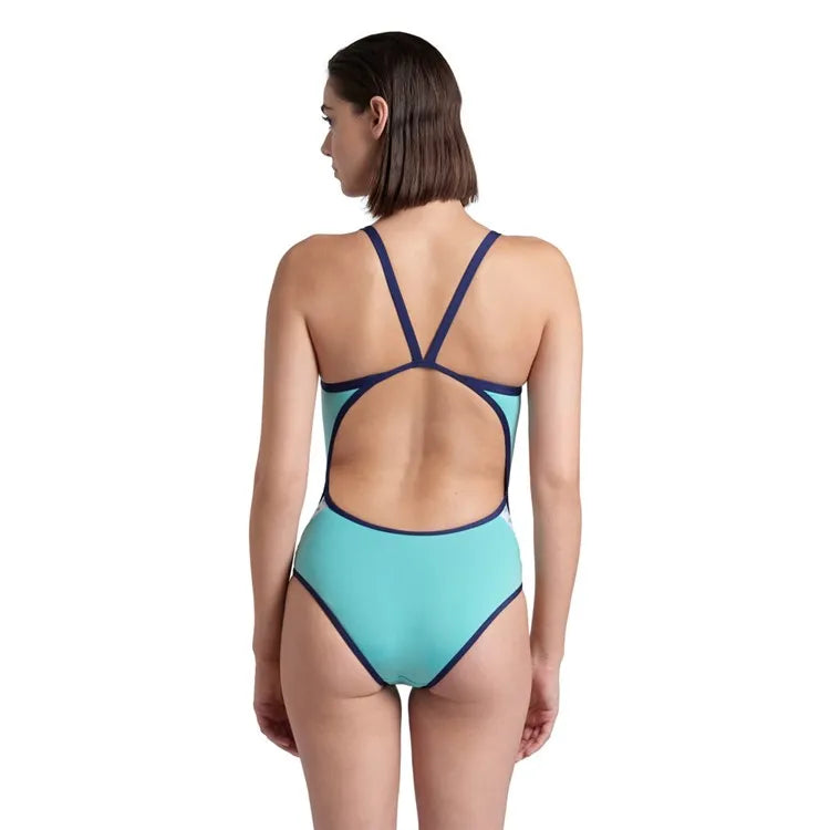 Arena Dam Baddräkt Icons Super Fly Back Solid Water-Navy