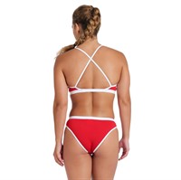 Arena W Icons Bikini Cross Rygg Fast Röd-Vit