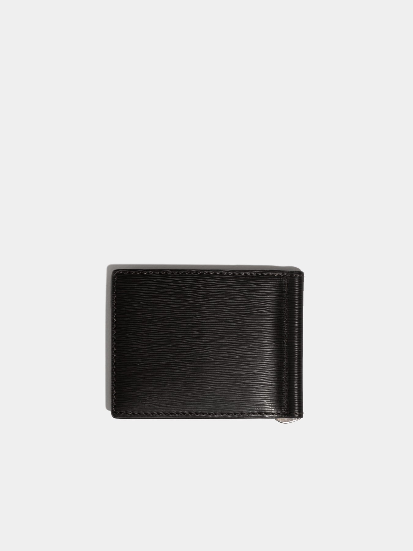 Bifold with Money clip Black Back