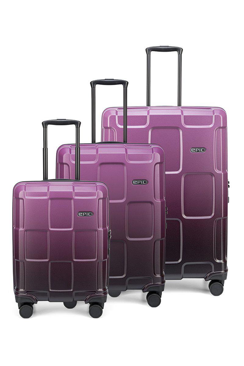 Epic Crate Ex Wildlife Resväska 3-Set - Lila Epic